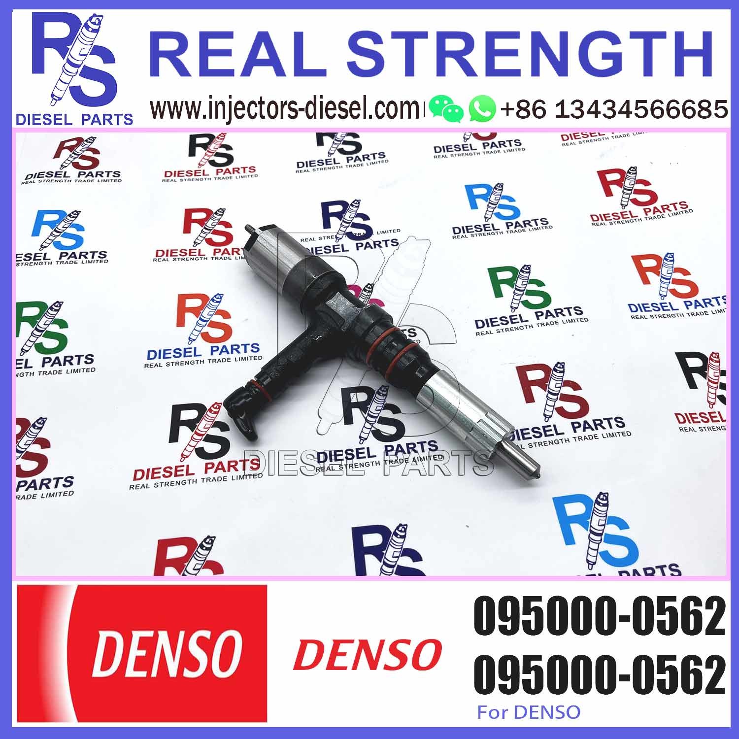 6218-11-3101 6218113101 Common Rail Fuel Injector 095000-0562 0950000562 For PC600-8 PC600-7 PC600-6 6D140E 6D140 Engine
