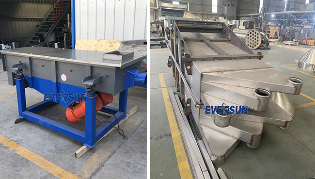 Stainless Steel 304 Rectangular Linear Vibrating Separator Sieve For Epoxy Resin