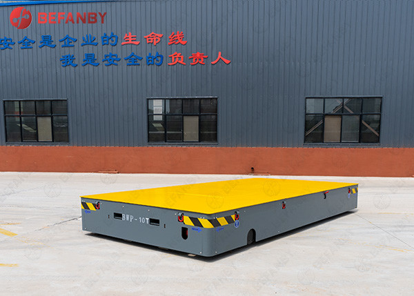 Heavy Load 16ton Pu Wheels Railless Transfer Trolley