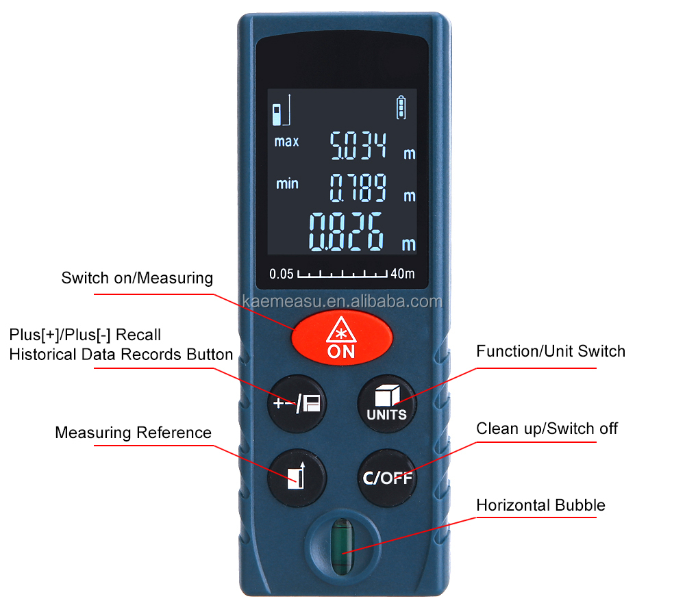 Handheld Portable Laser Rangefinder Electric Ruler Tape Measuring Tools Laser Distance Meter