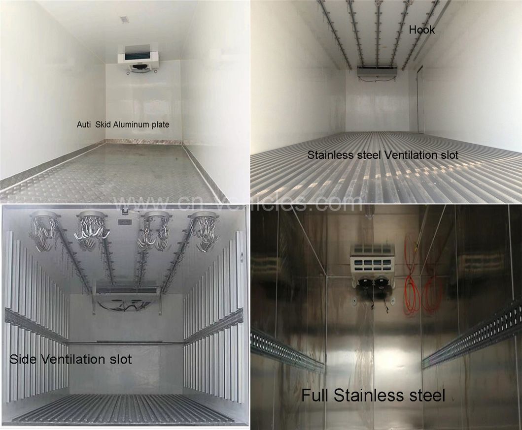 HOWO Carrier Frozen Meat Transport Refrigerated Freezr Refrigerator Van Refrigeration Units Vehicle