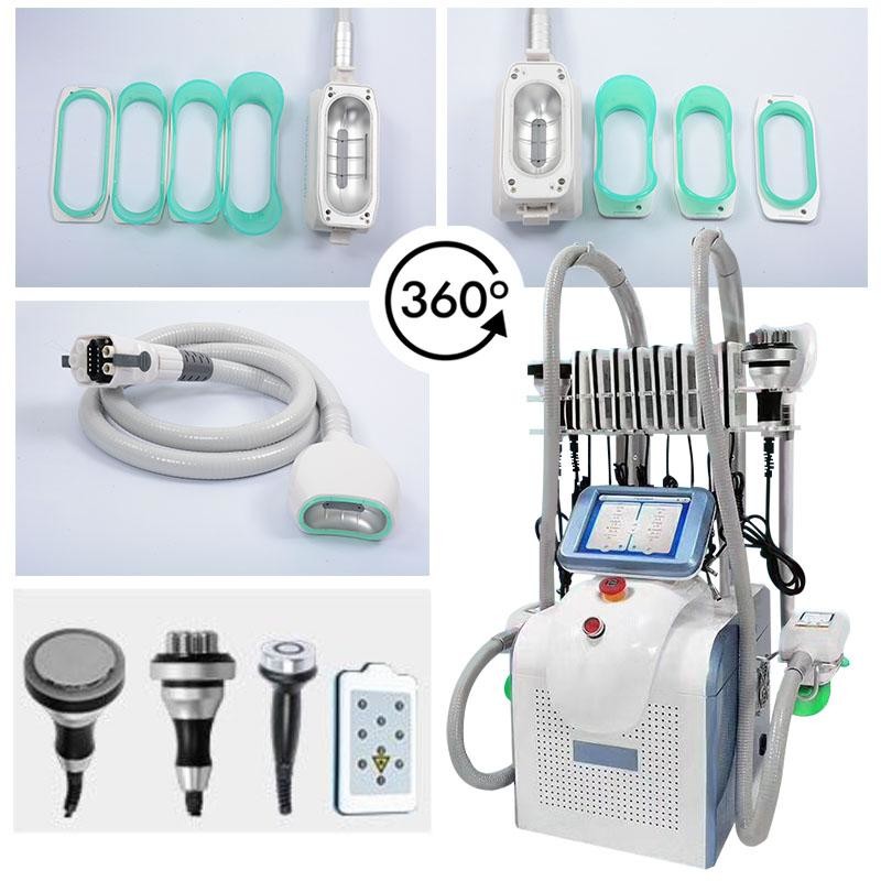 LF-249 HOT portable 360 degree cryolipolysis machine, multifunction cavitation rf lipo laser cryo slimming machine