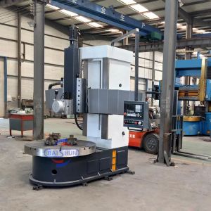 Gantry CNC Vertical Lathe Machine 1600mm Workpiece 30kW Spindle