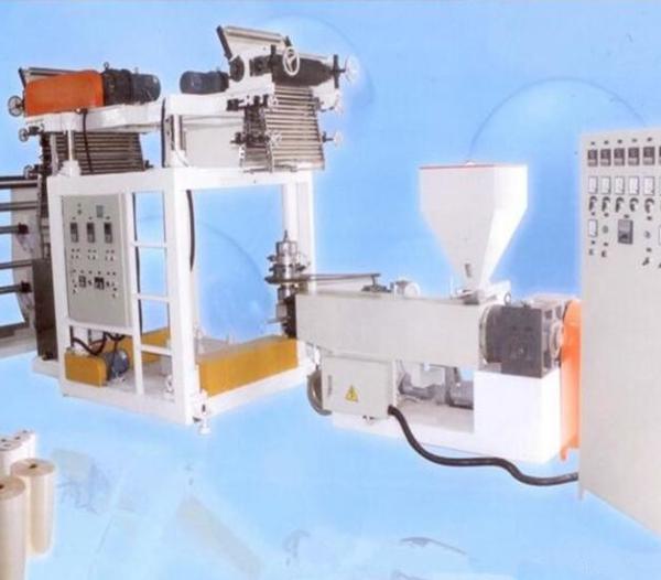 PVC Thermal Shrinkage Blown Film Plant With Pillar Under Electric Lift SJ45X26