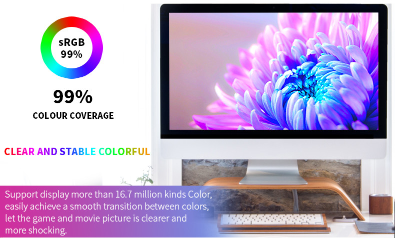 IPS Panel 18.5inch I3 Desktop Computer Brightness 250cdm2