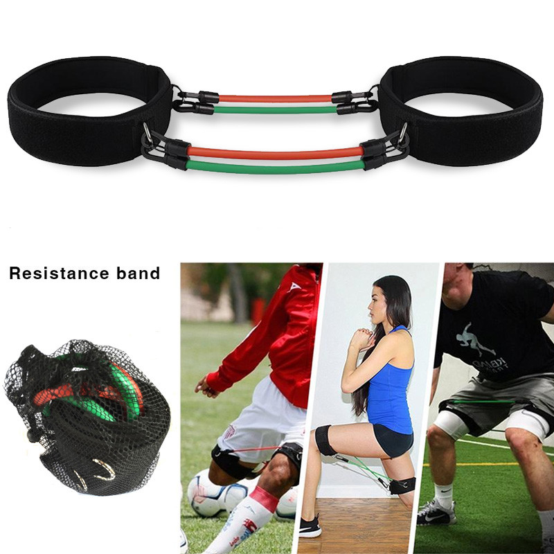 Red Latex Tube Rubber Exercise Elastic Crossfit Resistance Bands Set for Kinetic Speed Agility Training