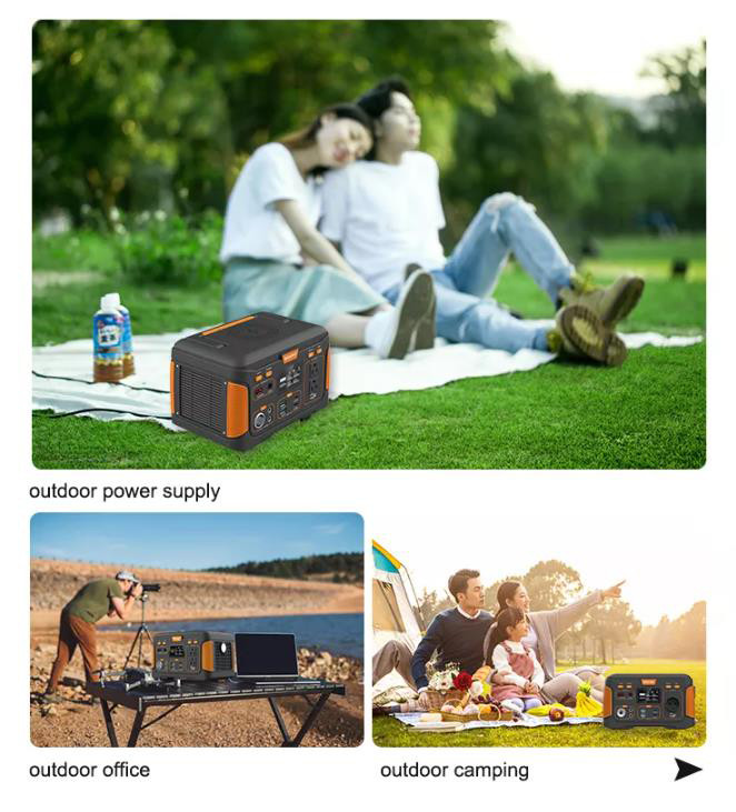 OEM ODM LiFePO4 lithium battery Portable Solar Power Station USB Type C DC AC OUTPUT lithium battery packs