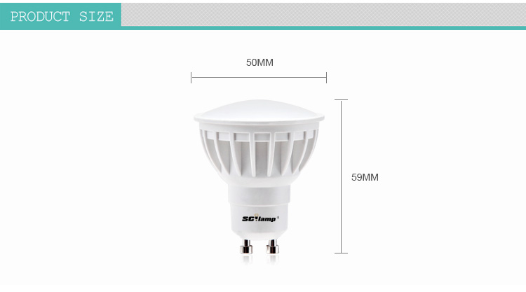 High bright 6w GU10 spot light