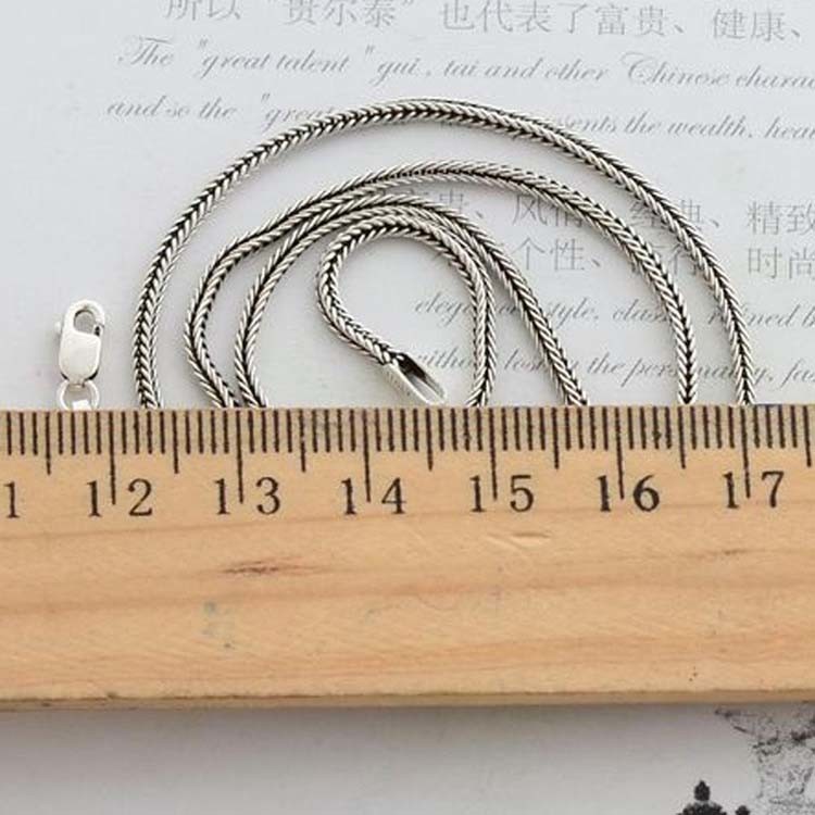Men and Women Sterling Silver Necklace with Two Tone Skull Pendant(XH052035W)