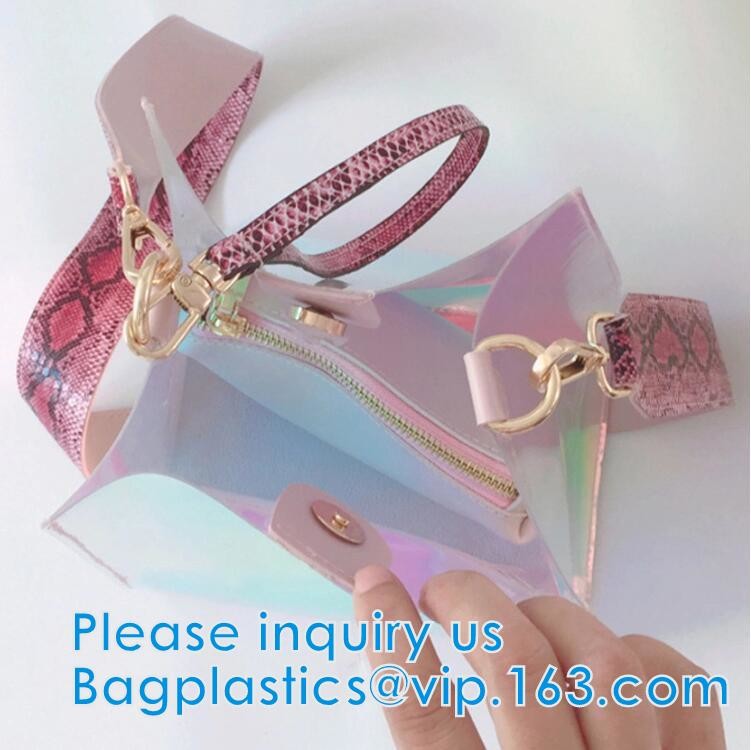 Travel Pouch, Manufacture Clear PVC Zipper Puller Cosmetic Bag,Holographic Travel Pouch Cosmetic Bag Envelope Clutch Bag