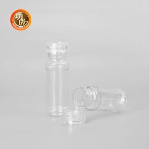 Custom Transparent Plastic Spice Bottles Condiment Shaker Jars 250ml 500ml