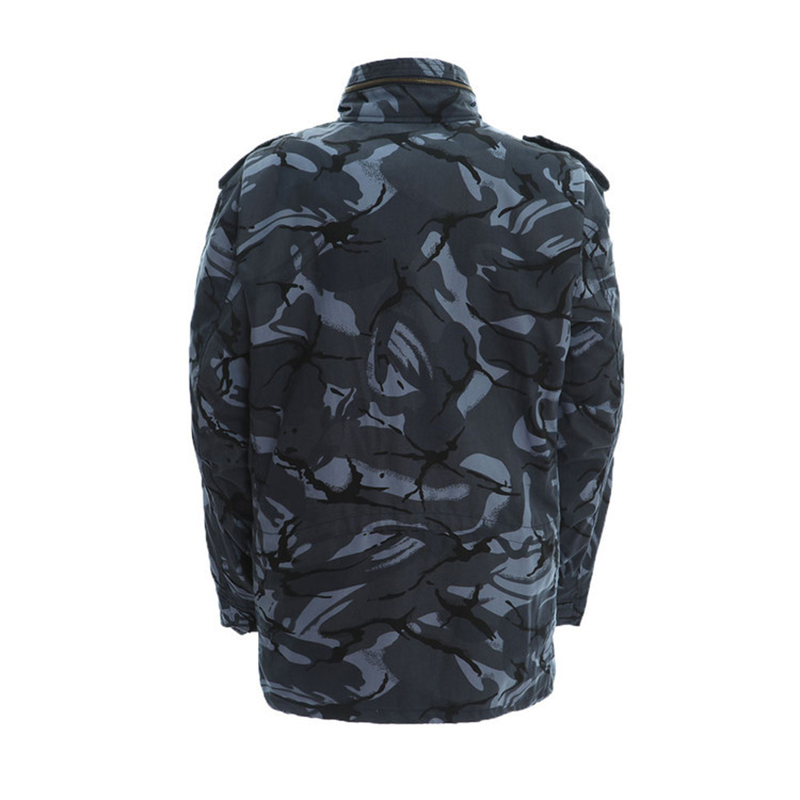 Men's Custom Woodland Camouflage Tactical Combat Jacket for Winter Outdoor Training