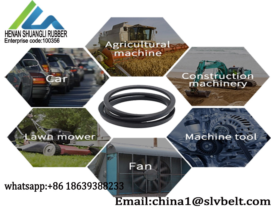 Transmission Rubber SPA V Belt Zero Elongation Flex Resistance