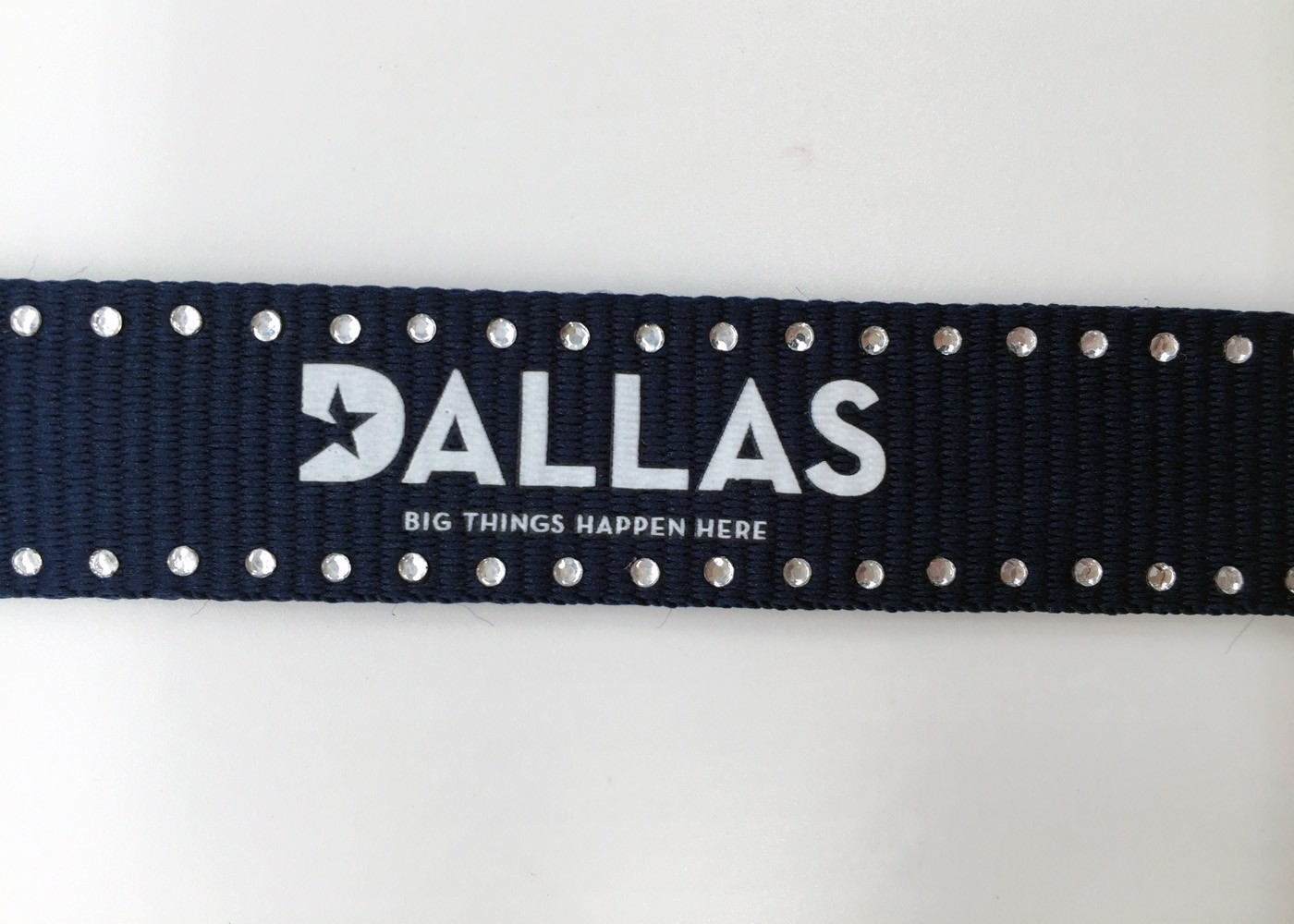 personalized silk screened polyester lanyards with twinkling diamonds for trade shows