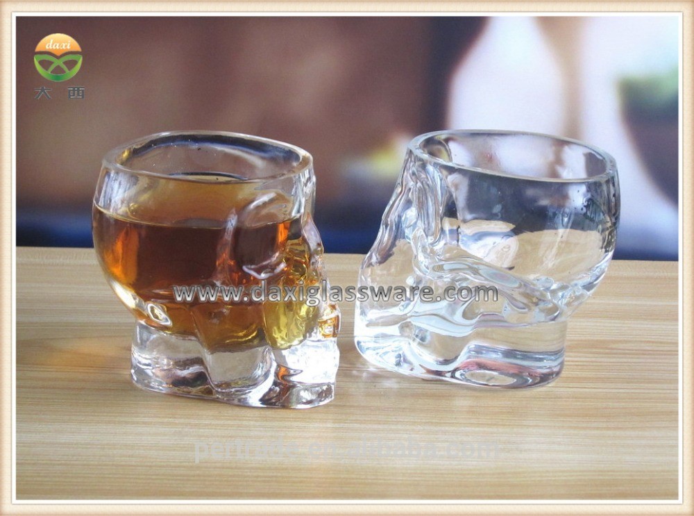 Customize Skull Shaped Unique Shot Glasses In Crystal Head