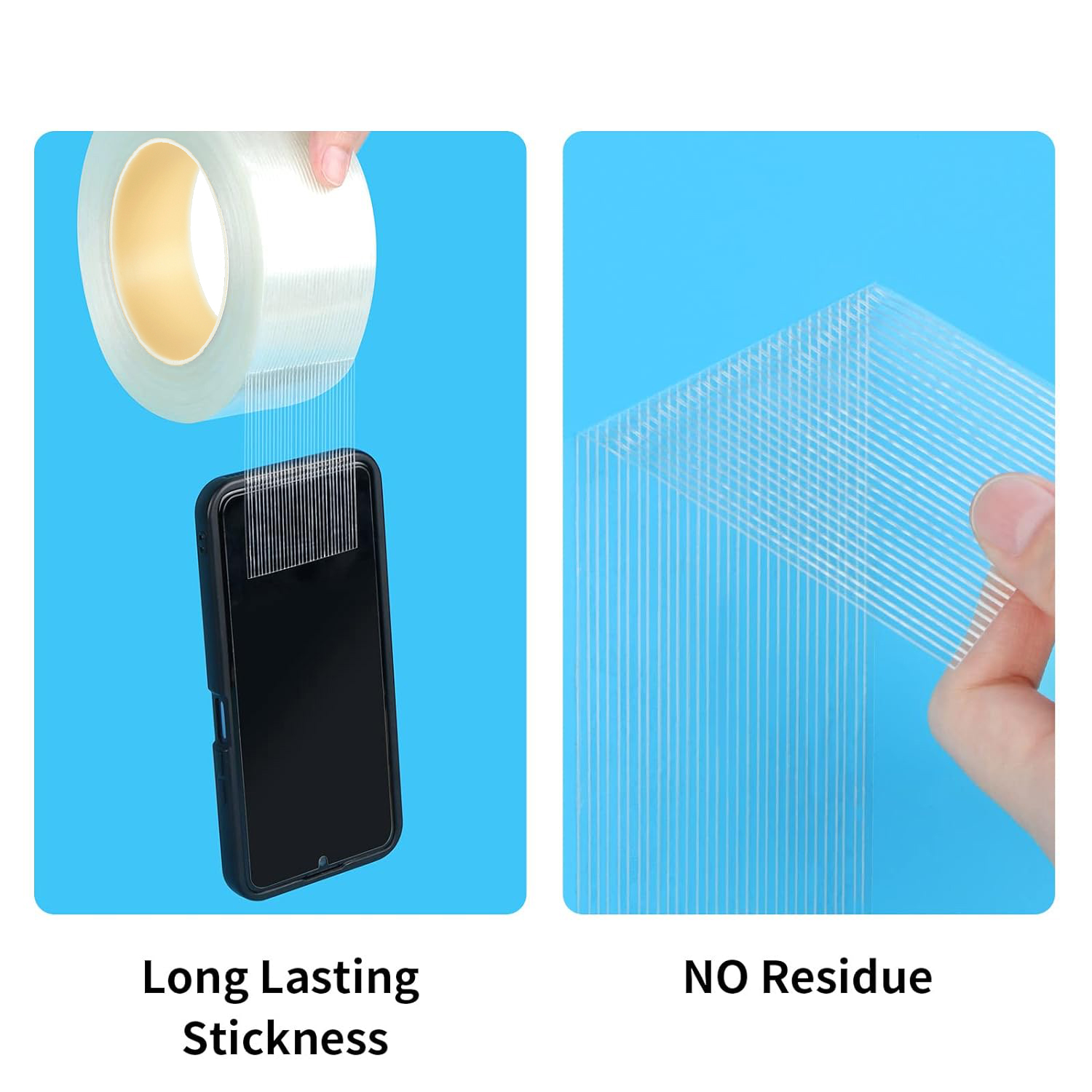 Hot Melt Fiberglass Mesh Tape With Cross Fiber Filament Strapping Waterproof