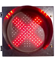 PC/Die Cast Aluminum 300mm Series Traffic Lights Light Arrow And Cross Traffic Light
