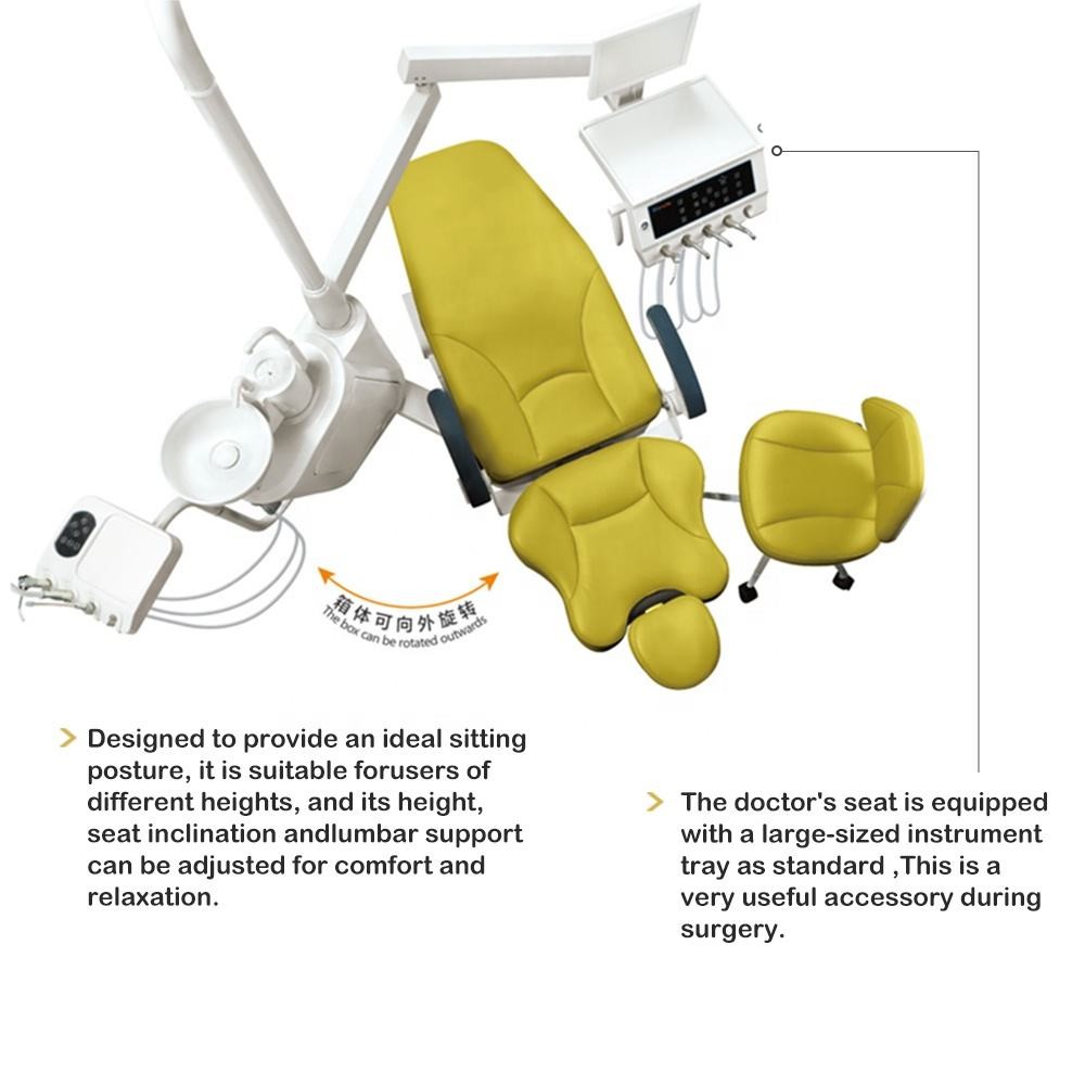 Removable Multicolor Ophthalmic Chair Unit , Three Fold Dental Chair And Equipment