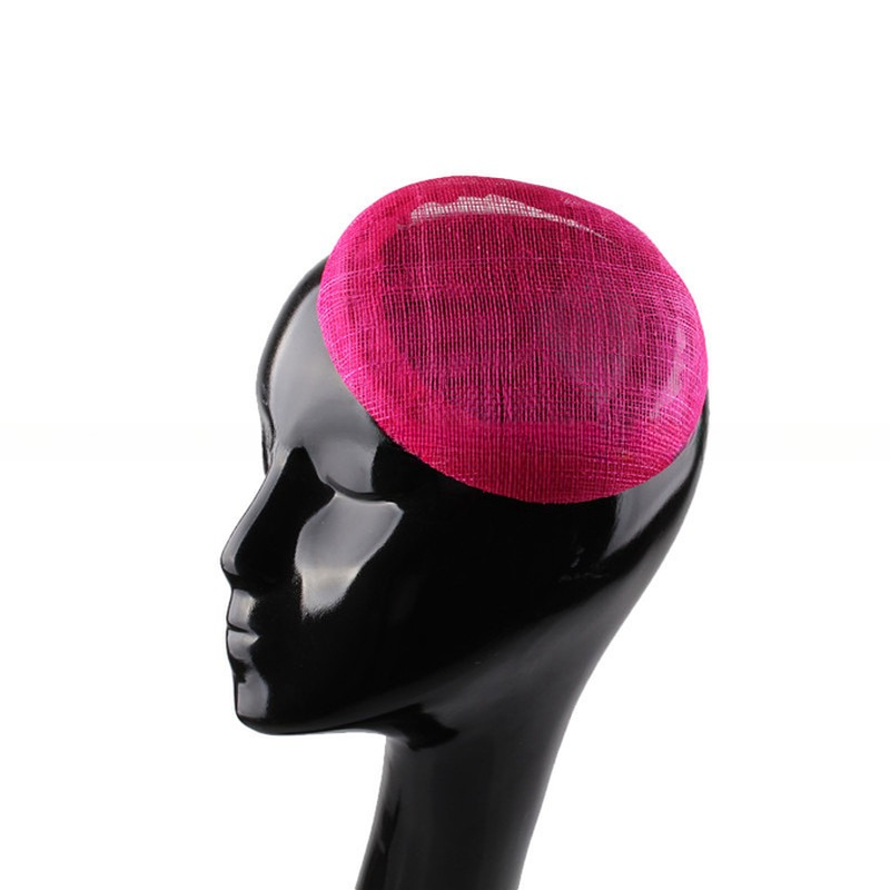 Millinery Supplies Sinamay Hat Base With 14Cm Size And Goose Feather
