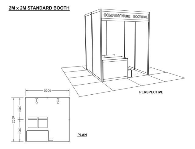 2x2M System Booth, Chinese Modular Aluminum Exhibition Booth Supplier, Exhibition Stand Factory In China
