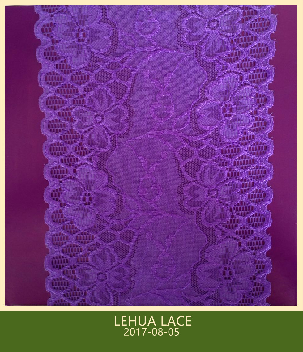 Hot Selling and nice quality Nylon Spandex Stretchy Brazil Lace from China