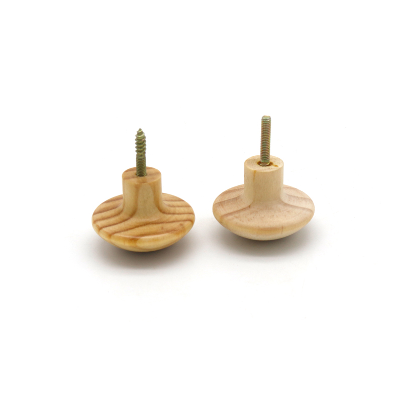 Pine wooden furniture knob wooden handle