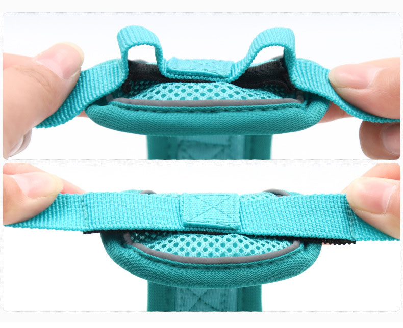 Polyester Reflective Pet Vest 1.5m Traction Leash Blue Dog Harness