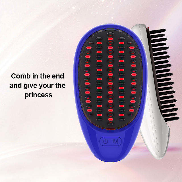 Red Blue LED Anti Hair Loss Massage Hair Growth Comb Scalp Massager