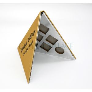 Empty Triangle Eyeshadow Palette C2S Paper Customized Color For Makeup