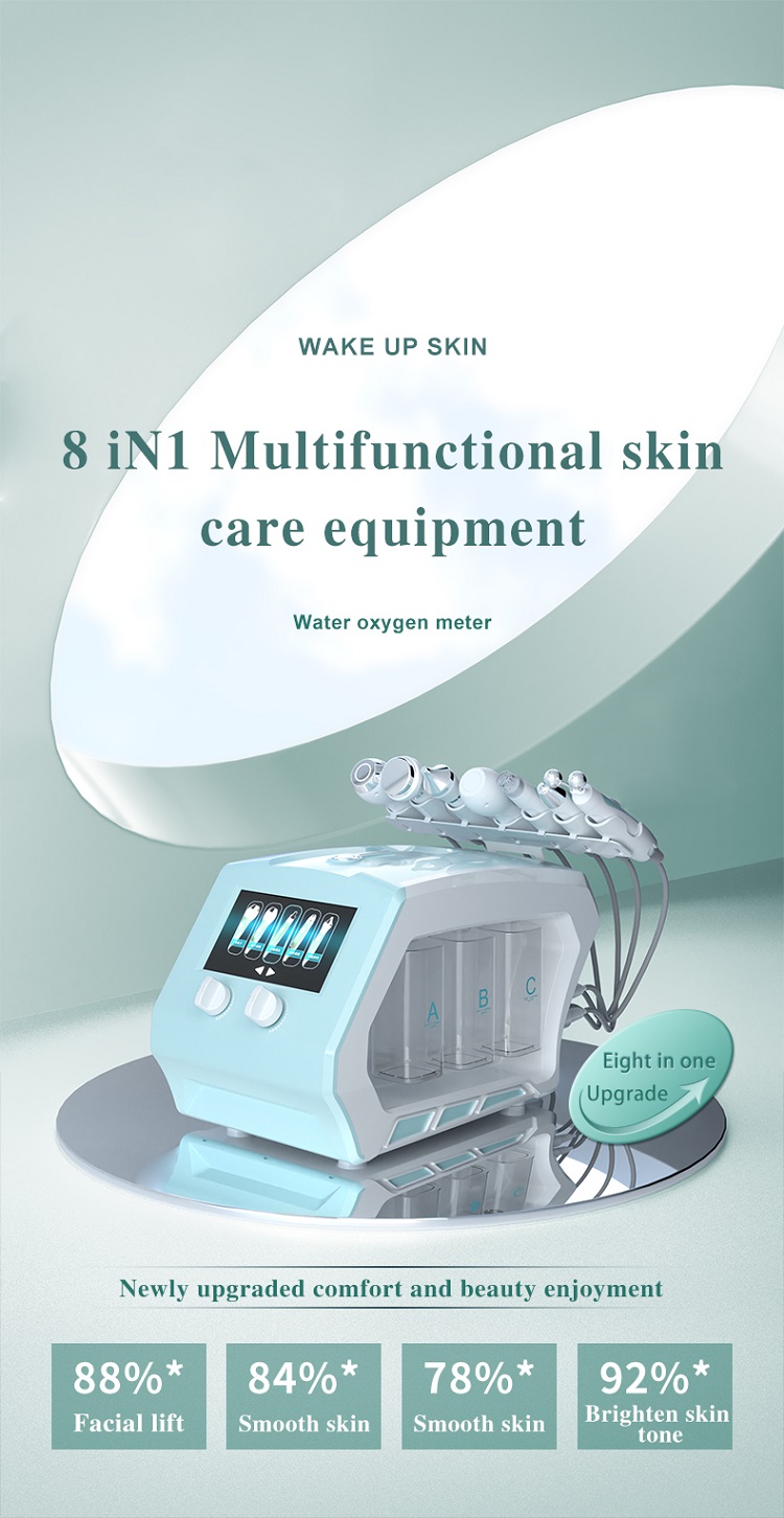 7 Handles Hydrodermabrasion And Oxygen Machine 250W Hydrotherapy Facial Machine 90Kpa
