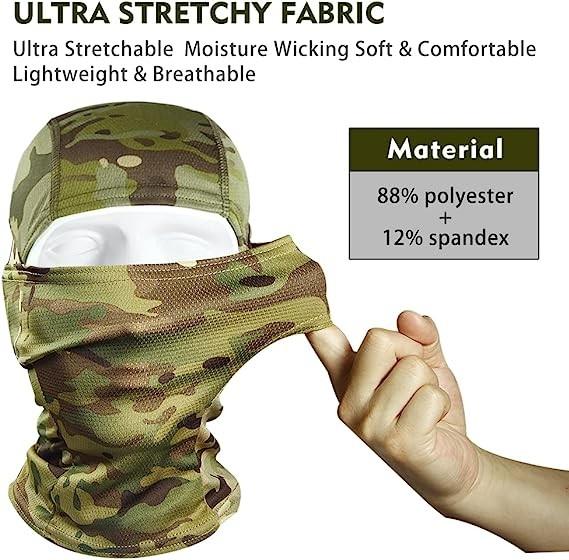 Outdoor Camouflage Tactical Mask Scarf Military Camo Face Mask Bandana Balaclava
