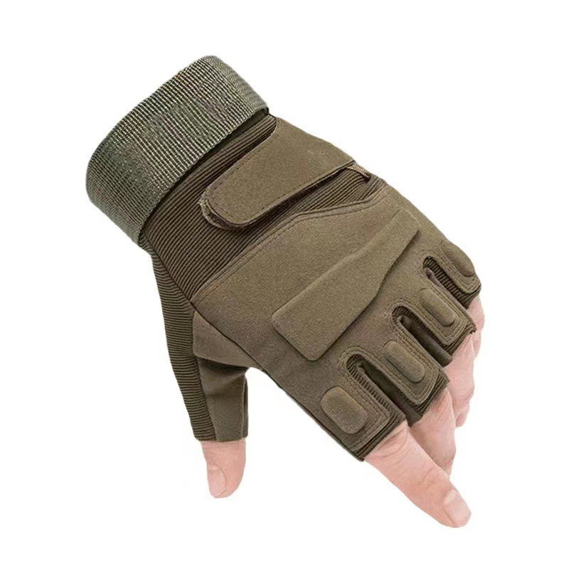 Outdoor Sport Combat Tactical Half Finger Gloves Shock Resistant for Hiking Shooting