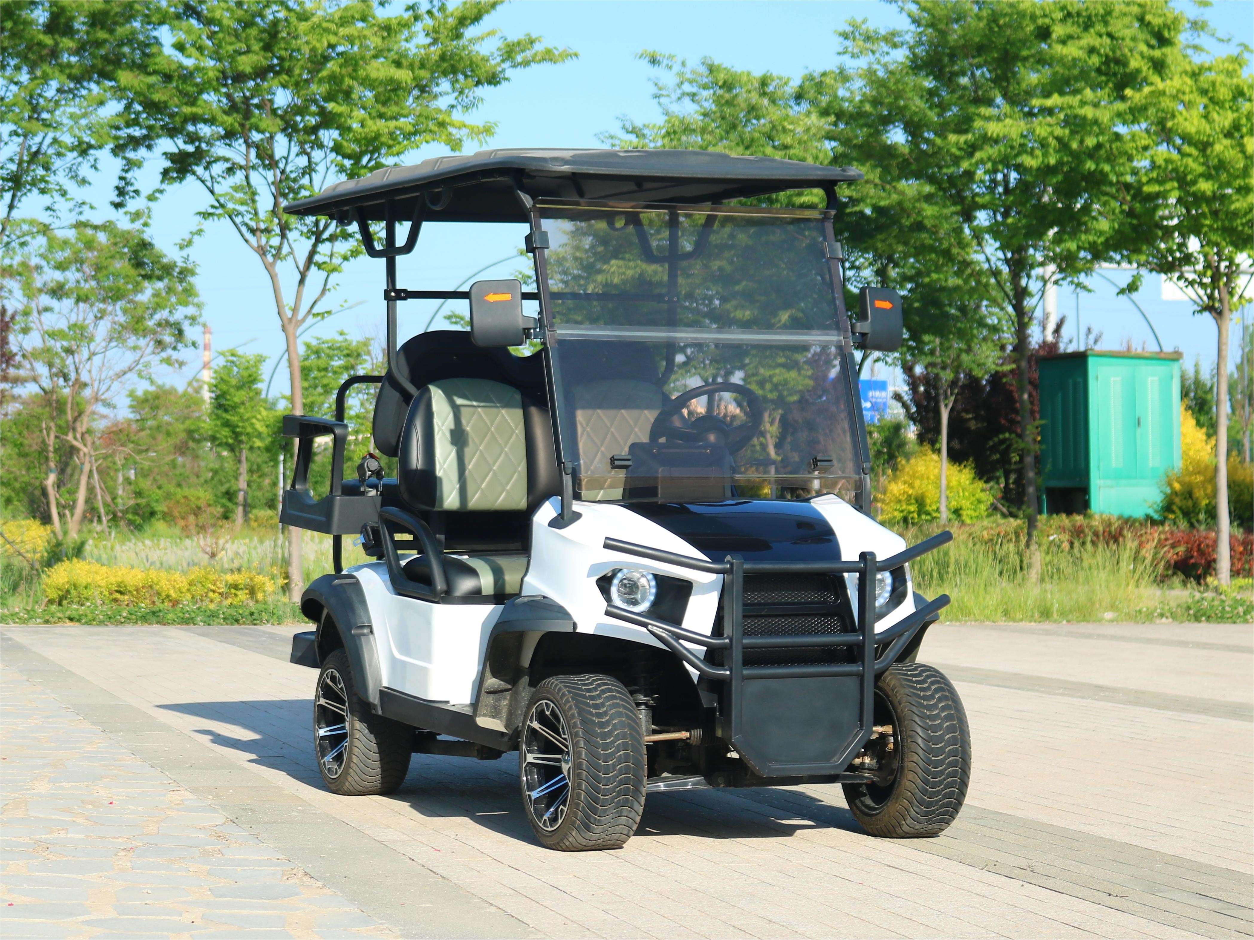 4 Seater Off Road Electric Golf Cart Lithium Battery New Design Pu Seats Color Customized
