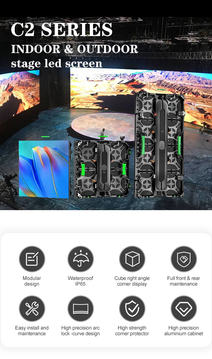 Rental LED Display Good price Full Color Outdoor Waterproof Stage Backdrop LED Screen Wall for Stage Events