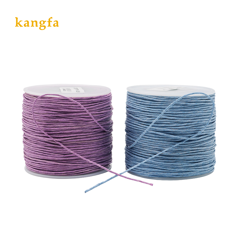 1mm Cotton Braided Yarn Count Colorful Wax Thread for Universal Hand Knitting Jewelry