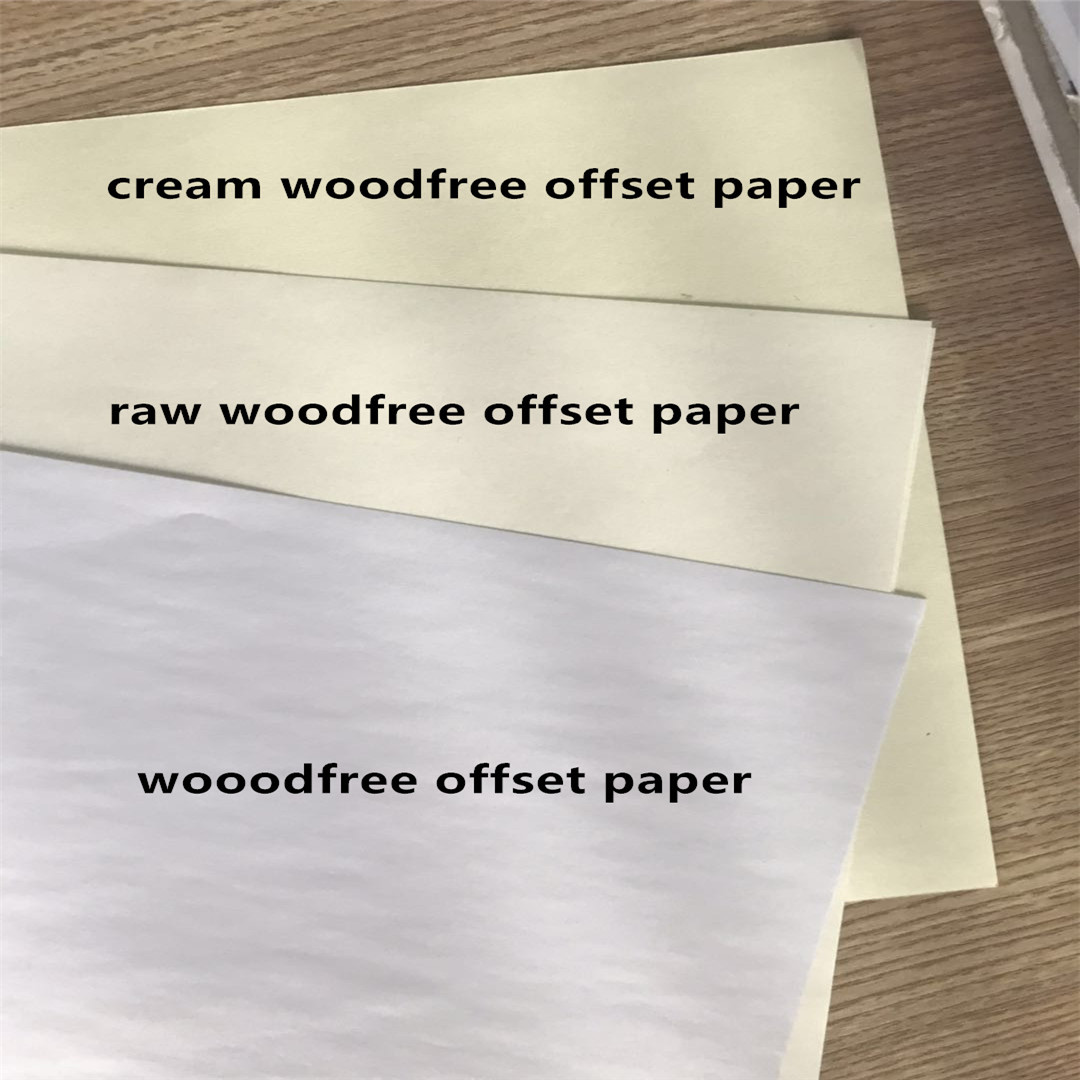 68/78/98/118gsm Cream Colour Woodfree Offset Paper for Writing and Sketching Notebook