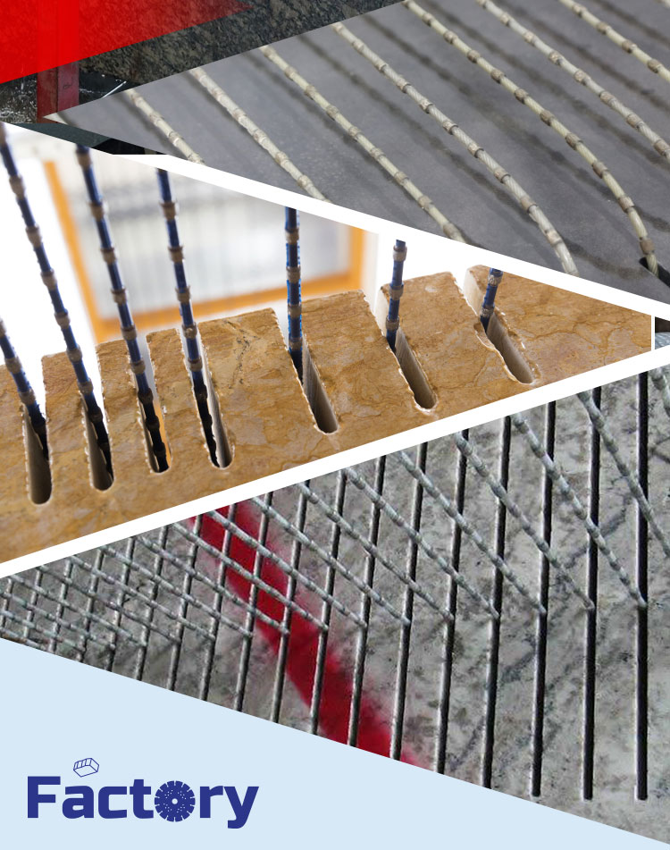 Granite Quarry Wire Saw High Frequency Diamond Cutting Tools for Fast Speed Block Cutting