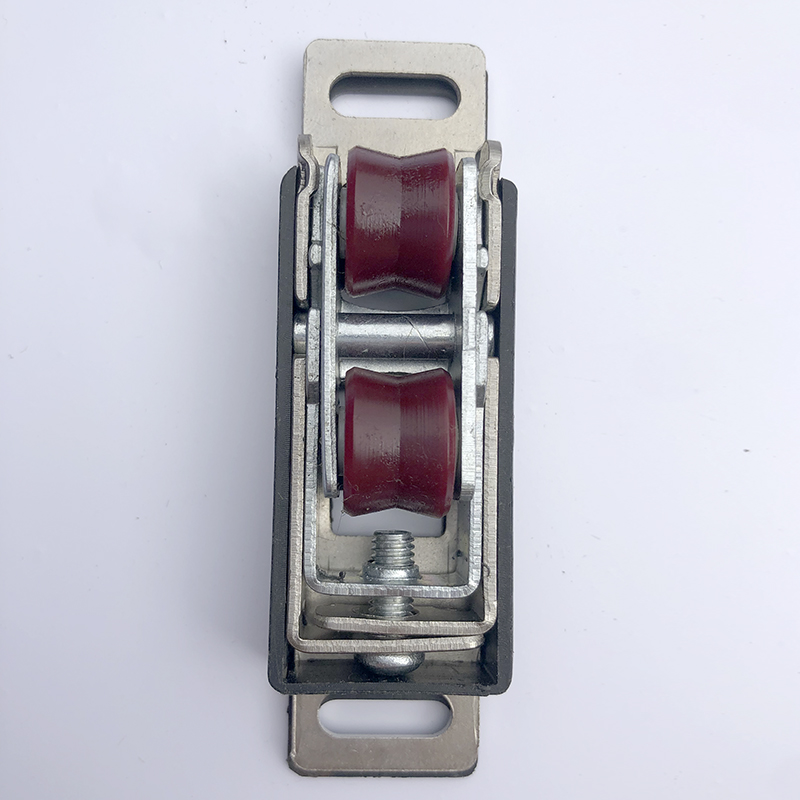 Double Pulley Sliding Gate Door Roller 23mm Adjustable for Aluminum Profile 84mm Length