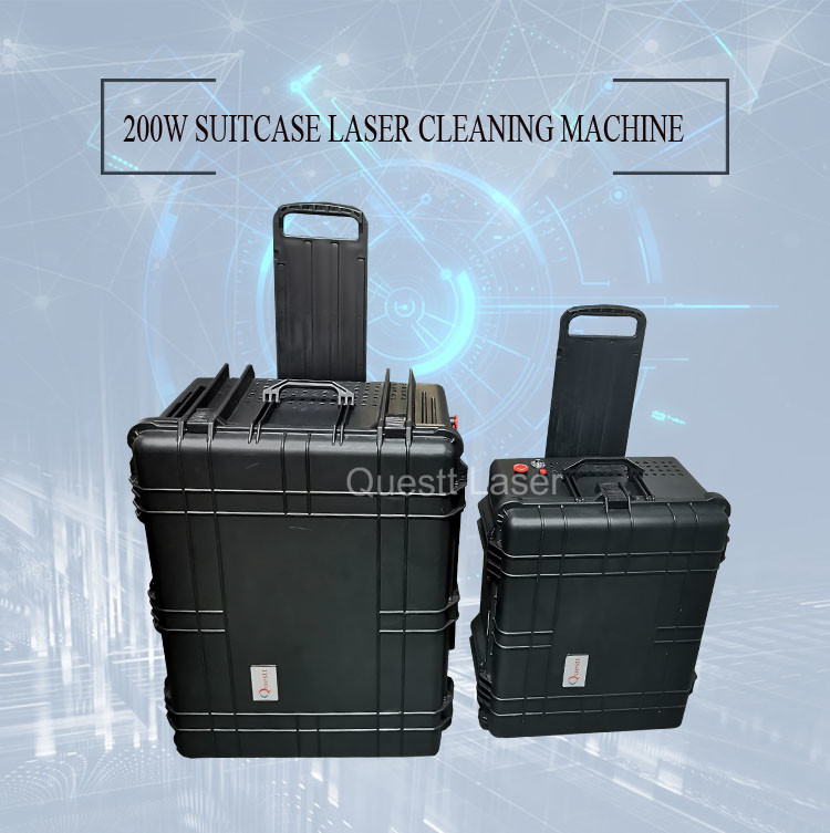 Piggy Bag Laser Rust Removal Machine for Cleaning Wood Door