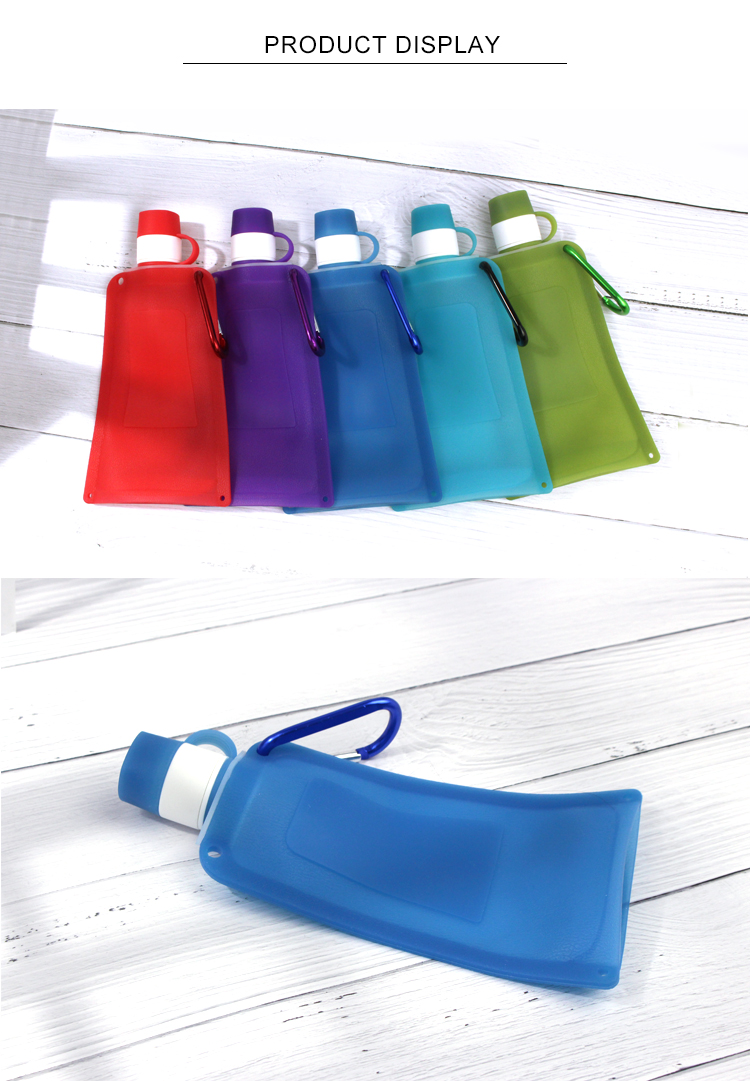 Anti Spill Silicone Expandable And Foldable Drinking Water Bottle