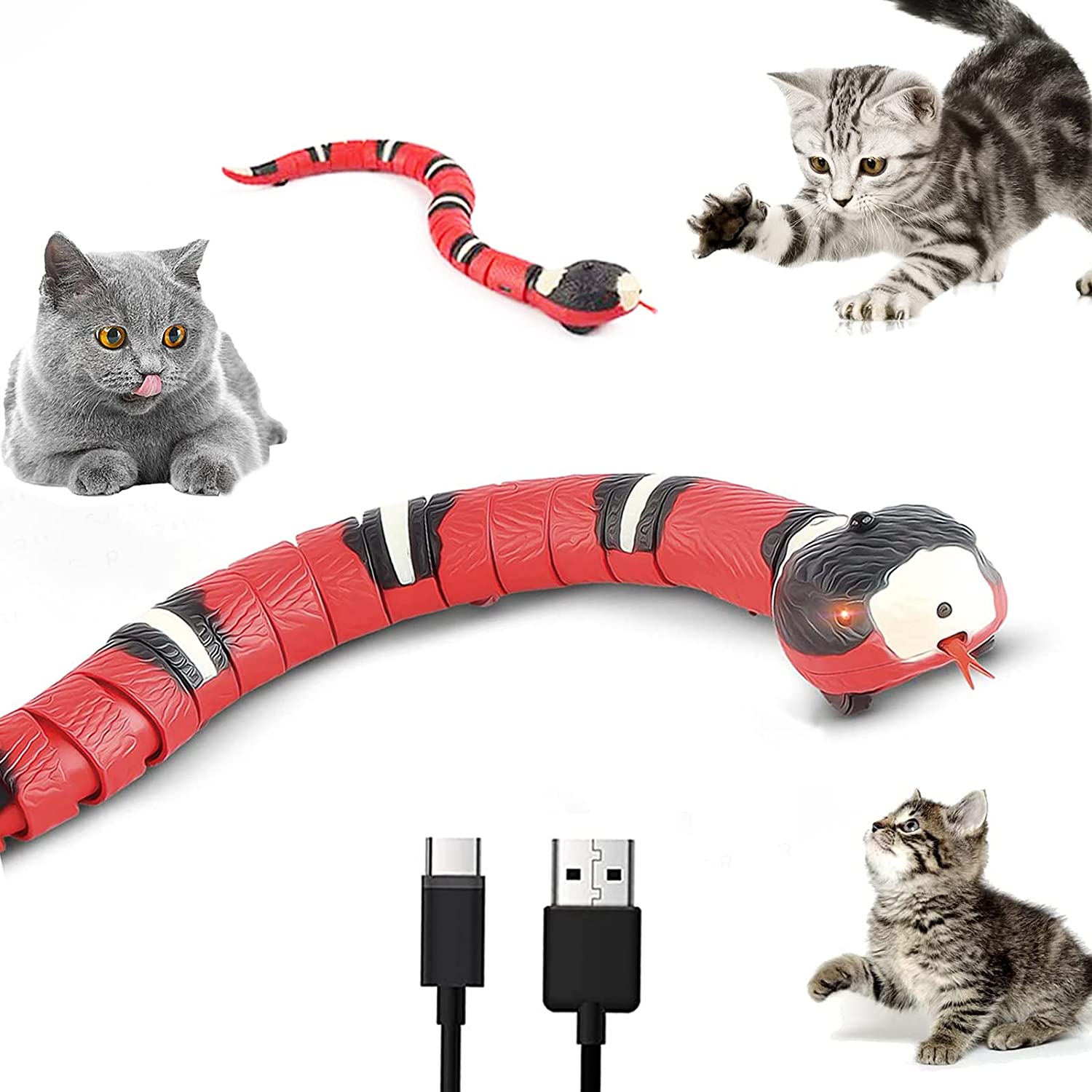 Remote-Controlled Rattlesnake Prank Toy ther Remote Distance Feature and Unique