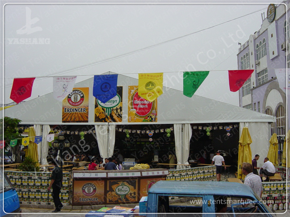 Hanging Ripples White Double Layer Textile Outdoor Event Tent With Aluminum Alloy Frame