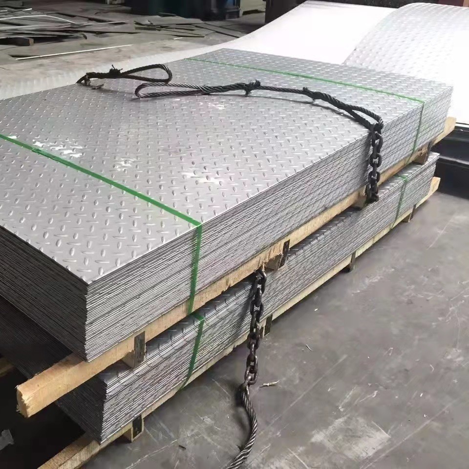 4ftx8ft Checkered 1.0-4.0mm 304 Plate ASTM EN GB 1000mm 1219mm 1500mm