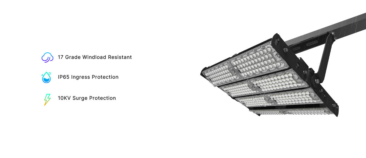 1080W Sports Glare Free LED Flood Light For Basketball Court