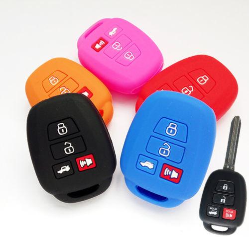 Colorful Rubber Car Key Covers , Rubber Key Fob Cover Keyless Entry Remote