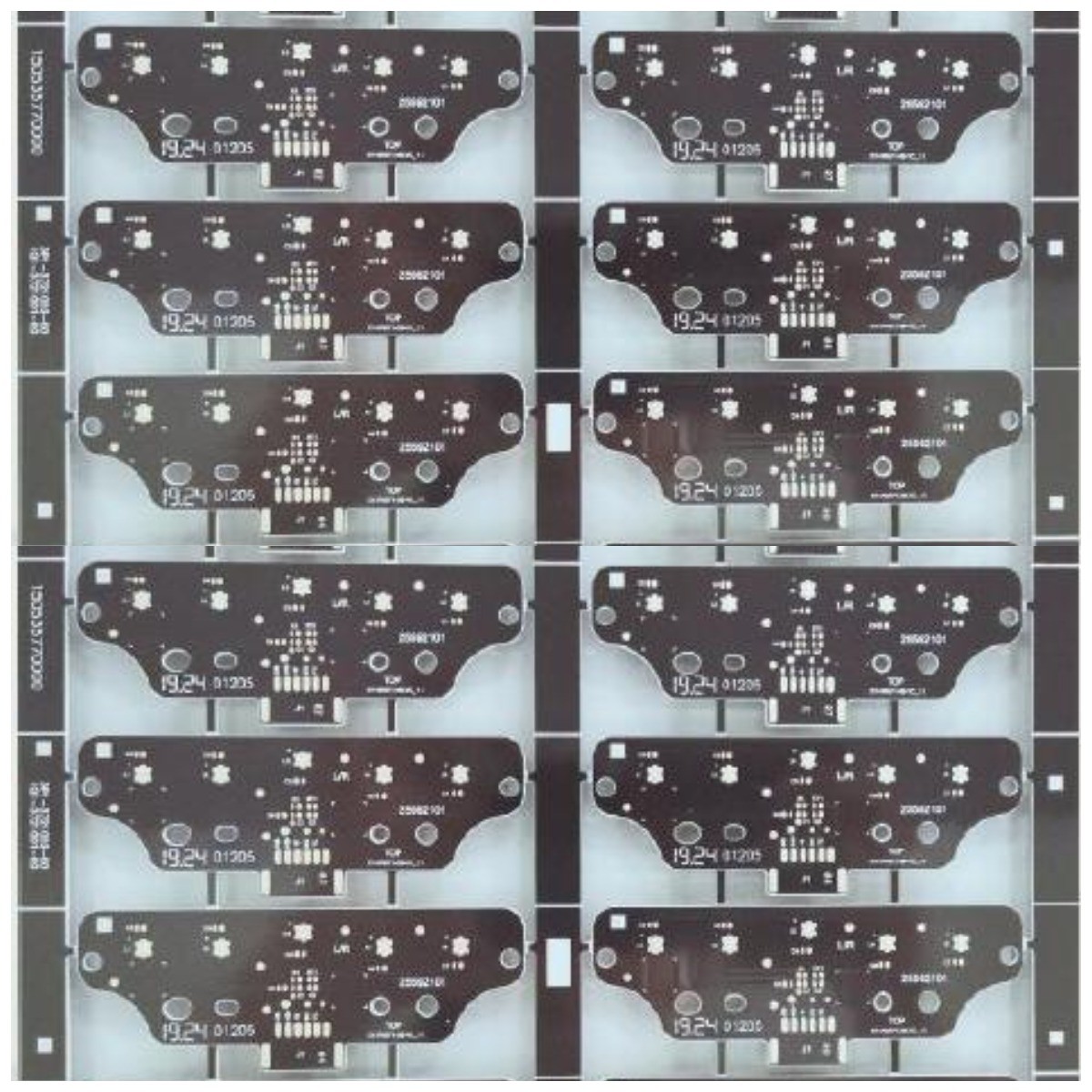HASL FR4 2 Layer Aluminum PCB Board 1.0mm Black Solder Mask