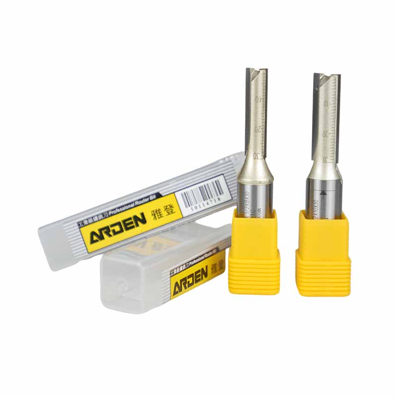 Arden High Precision Straight Knife End Mill 1/2 1/4 Shank TCT Double Edge Cutter Head for Trimming Engraving ODM OEM Customized