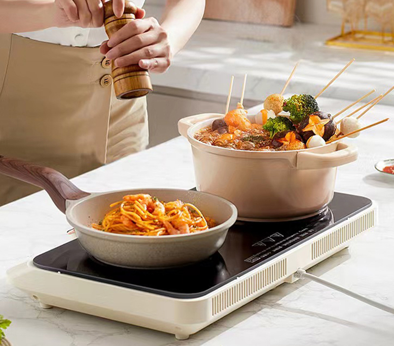 Intense Fire Function Electric Induction Cooker with Touch Buttons and NO App-Controlled