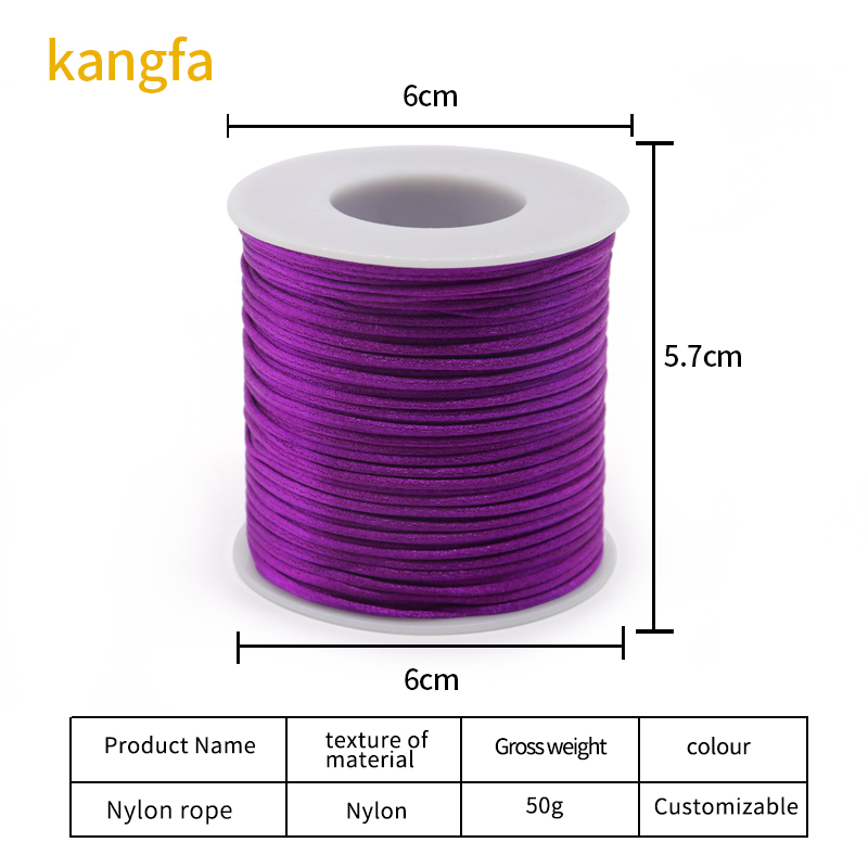 0.8mm Nylon Cord Thread UV Protected for Braiding Chinese Knot Macrame Bracelets