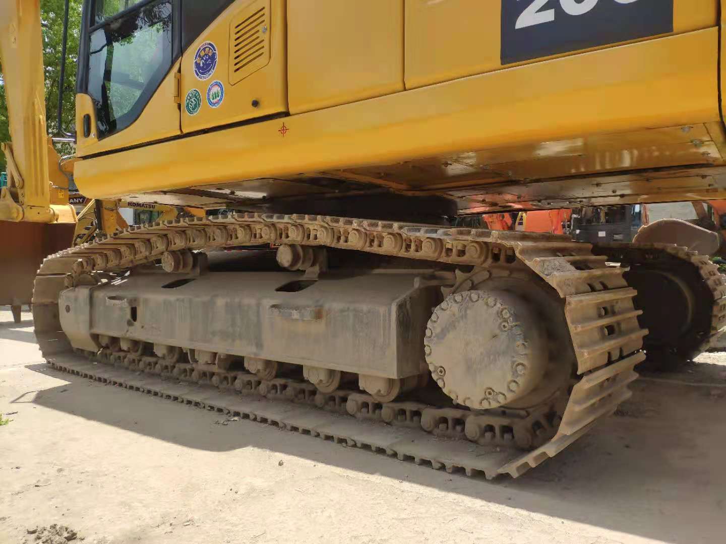 20 Ton Komatsu Hydraulic Crawler Excavator 107KW 3800 Hours in Spain Yellow